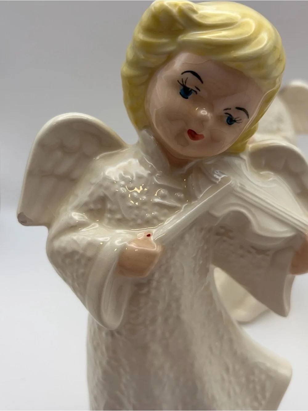 Vintage Ceramic Musical Angel Trio 8